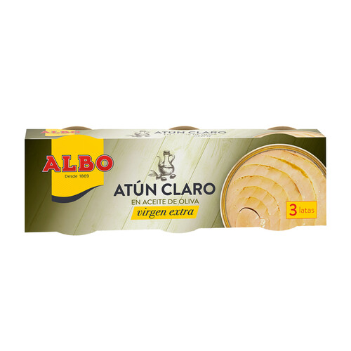 Alcampo ALBO Atún claro en aceite de oliva virgen extra 68 x 3 g