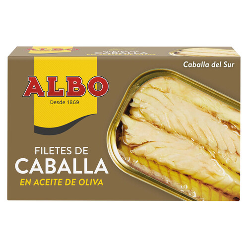 Alcampo ALBO Caballa del sur en aceite de oliva en filetes lata de 85 g