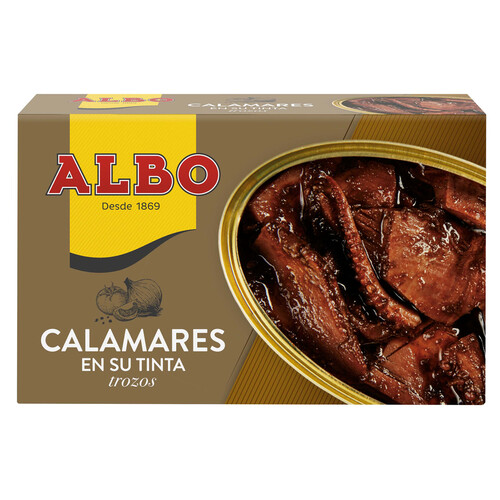 Alcampo ALBO Calamares en su tinta en trozos lata de 72 g