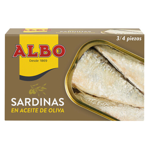 Alcampo ALBO Sardinas en aceite de oliva lata de 85 g