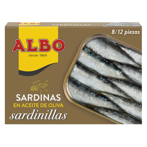 Alcampo ALBO Sardinillas en aceite de oliva lata de 82 g