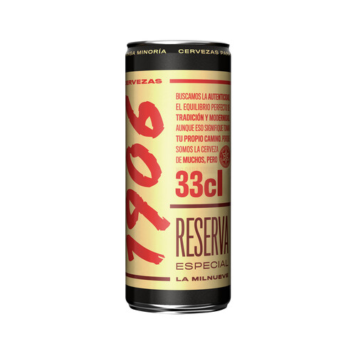 Alcampo 1906 Cerveza reserva especial lata 33 cl