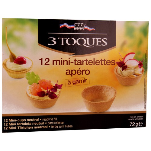 Alcampo 3 TOQUES Mini tartaletas 72 g