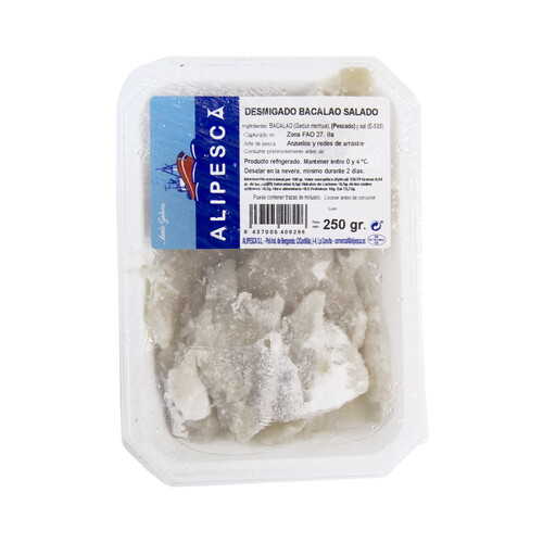 Alcampo ALIPESCA Bacalao salado desmigado 250 g
