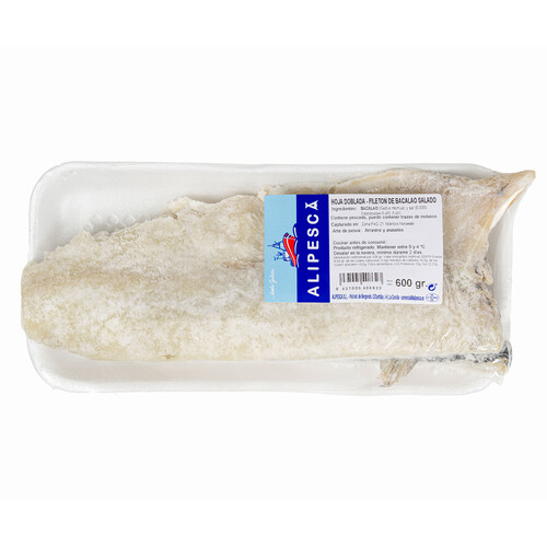 Alcampo ALIPESCA Fileton de bacalao salado 600 g