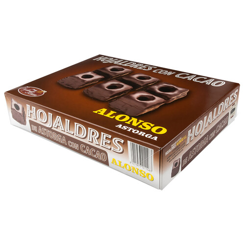 Alcampo ALONSO Astorga Hojaldres con cacao 500 g
