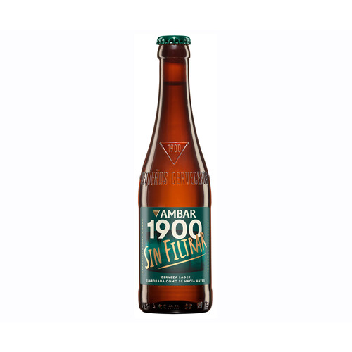 Alcampo AMBAR Cerveza 1900 son filtrar 33 cl