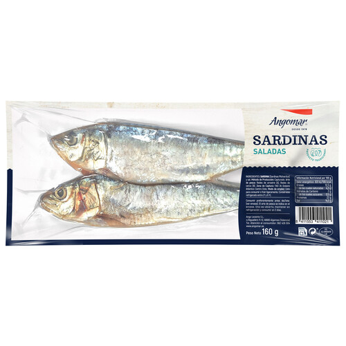 Alcampo ANGOMAR Sardinas saladas 2 ud. 160 g