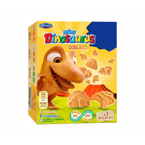 Alcampo ARTIACH Galleta dinosaurus mini cereal