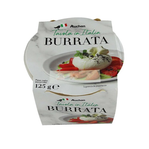 Alcampo AUCHAN Burrata 125 g. Producto Alcampo