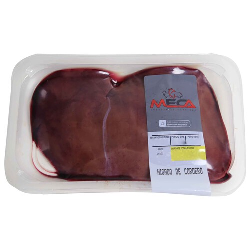 Alcampo Bandeja con higado de cordero entero MECA