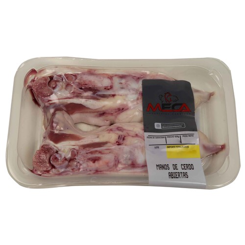 Alcampo Bandeja con manos abiertas de cerdo MECA