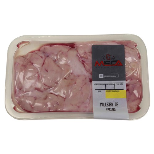 Alcampo Bandeja con mollejas de vacuno MECA