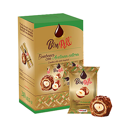 Alcampo BONROLL Bombón con avellana 112 g