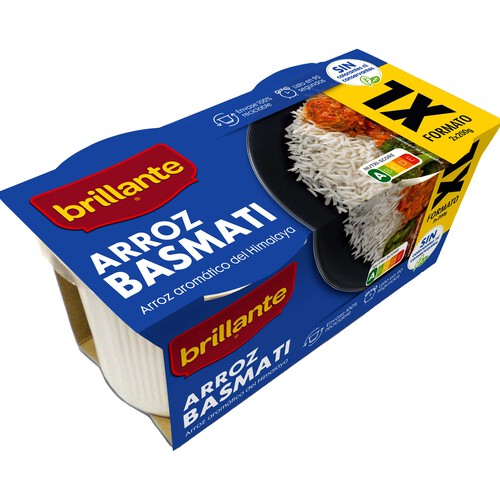 Alcampo BRILLANTE Arroz basmati formato XL 400 g