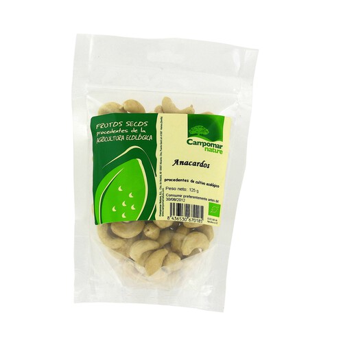 Alcampo CAMPOMAR NATURE Anacardos ecológicos 125 g