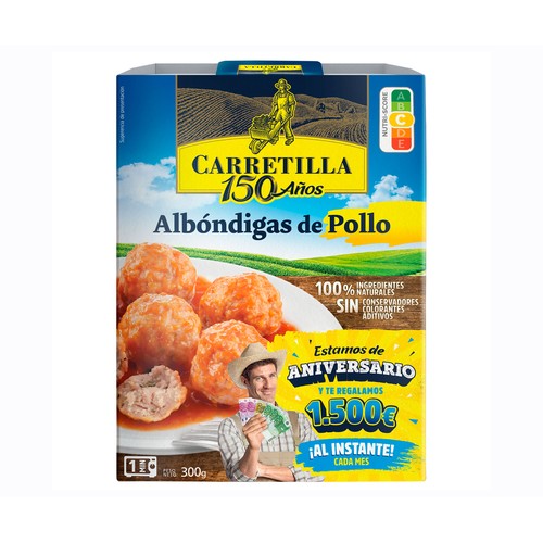 Alcampo CARRETILLA Albóndigas de pollo 300 g