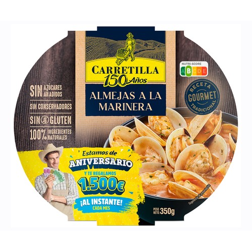 Alcampo CARRETILLA Almejas a la marinera 320 g