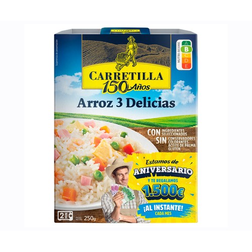 Alcampo CARRETILLA Arroz tres delicias 250 g