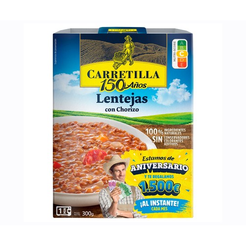 Alcampo CARRETILLA Lentejas al estilo casero 300 g