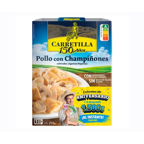 Alcampo CARRETILLA Pollo con champiñones 250 g