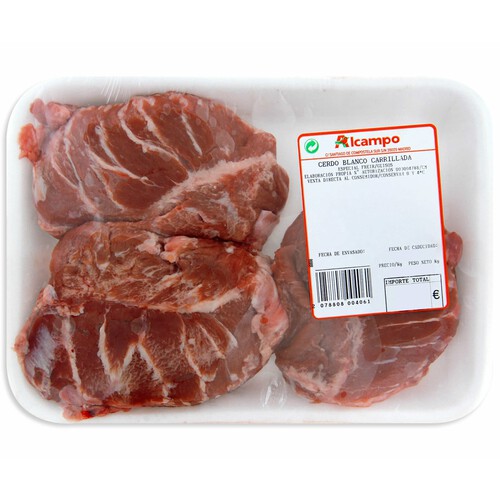 Alcampo Carrilleras de cerdo blanco sin hueso