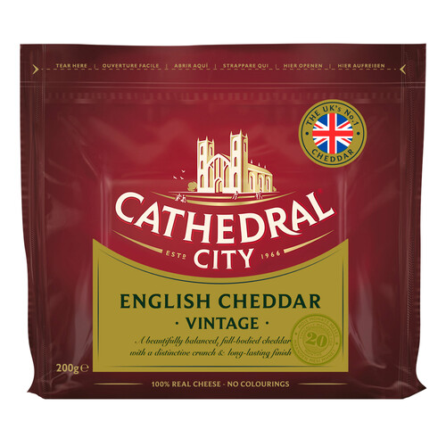 Alcampo CATHEDRAL CITY Queso cheddar blanco 200 g