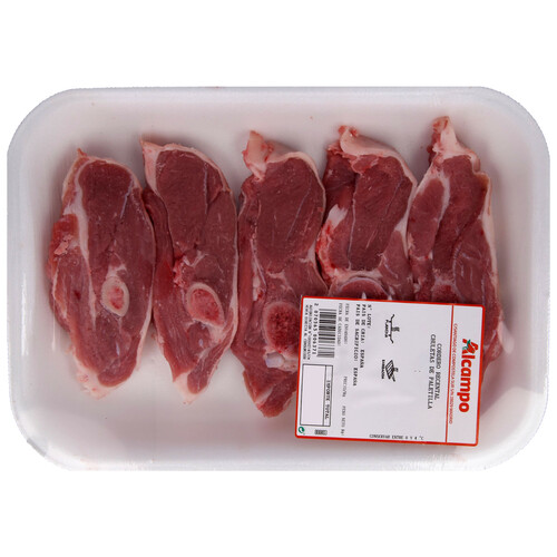 Alcampo Chuletas de paletilla de cordero