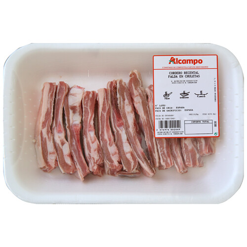 Alcampo Churrasquitos de falda de cordero