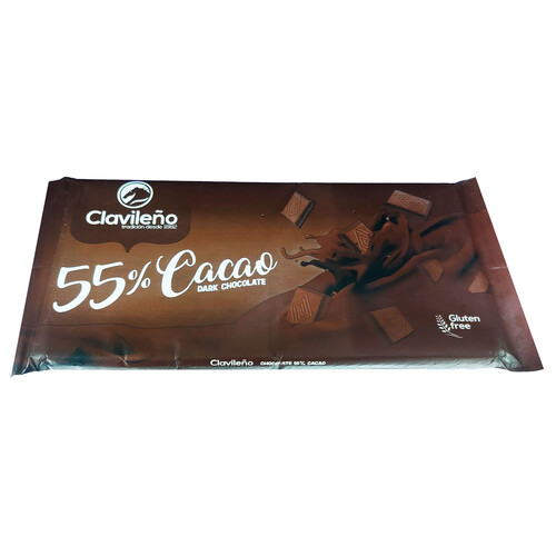 Alcampo CLAVILEÑO Chocolate negro 55 % 100 g