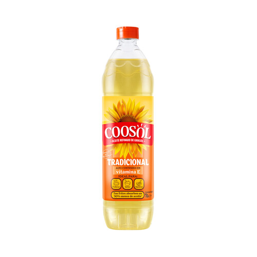 Alcampo COOSOL Aceite de girasol botella de 1 l