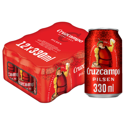 Alcampo CRUZCAMPO Cervezas pack 12 uds x 33 cl