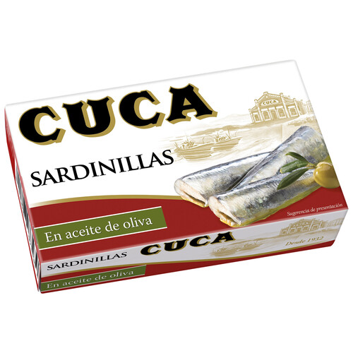 Alcampo CUCA Sardinillas en aceite de oliva 63 g