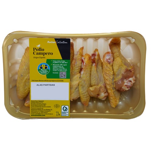 Alcampo ALCAMPO CULTIVAMOS LO BUENO Alitas De Pollo Campero Partidas Con Piel Bandeja