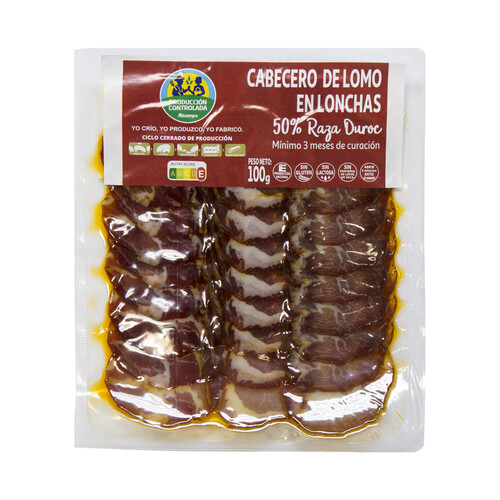 Alcampo ALCAMPO CULTIVAMOS LO BUENO Cabecero de lomo (50% raza Duroc) cortado en lonchas 100 g