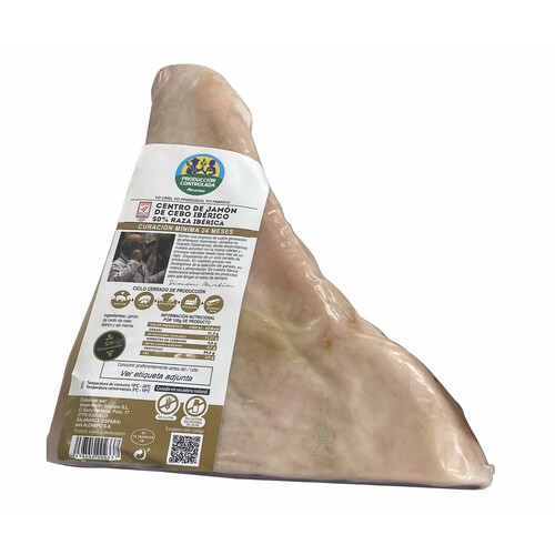 Alcampo ALCAMPO CULTIVAMOS LO BUENO Centro jamón de cebo ibérico 50% raza ibérica - Loncha fina 1 mm