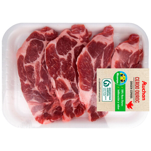 Alcampo ALCAMPO CULTIVAMOS LO BUENO Chuletas de aguja de cerdo raza Duroc