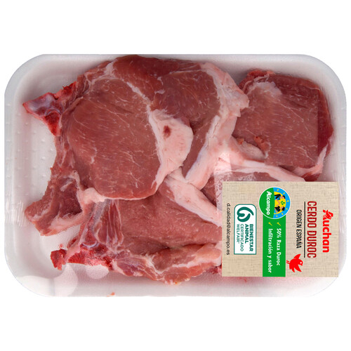 Alcampo ALCAMPO CULTIVAMOS LO BUENO Chuletas de centro de cerdo raza Duroc