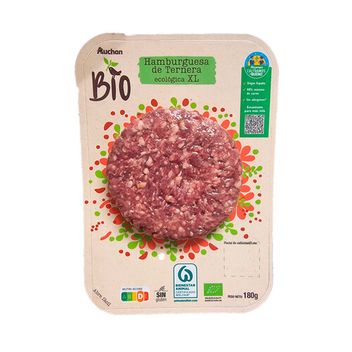 Alcampo ALCAMPO CULTIVAMOS LO BUENO ECOLÓGICO Hamburguesa de ternera bio XL 180 g