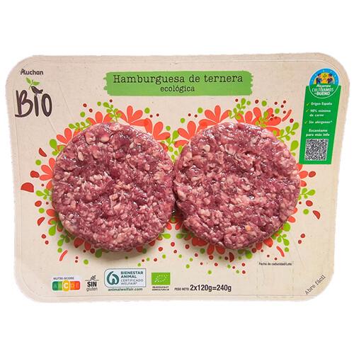 Alcampo ALCAMPO CULTIVAMOS LO BUENO ECOLÓGICO Hamburguesas de tenernera ecológica 2 x 120 g