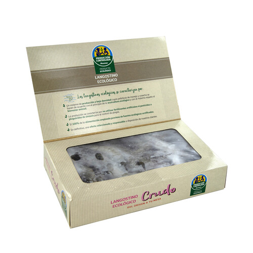 Alcampo ALCAMPO CULTIVAMOS LO BUENO ECOLÓGICO Langostino blanco 35 / 45 crudo ecológico y ultracongelado (P.N. 700g)