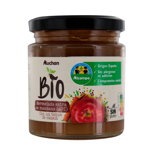 Alcampo ALCAMPO CULTIVAMOS LO BUENO ECOLÓGICO Mermelada extra de manzana con un toque de canela ecológica 250 g