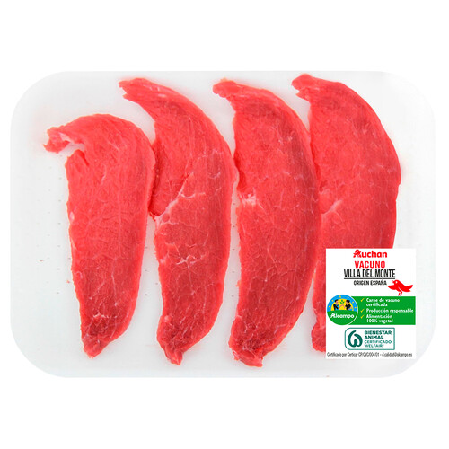 Alcampo ALCAMPO CULTIVAMOS LO BUENO Filetes de 1ª A de vacuno Villa del monte ideales placha o freir
