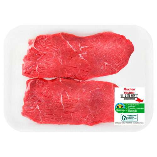 Alcampo ALCAMPO CULTIVAMOS LO BUENO Filetes de 1ª A de vacuno Villa del monte ideales para plancha o freir
