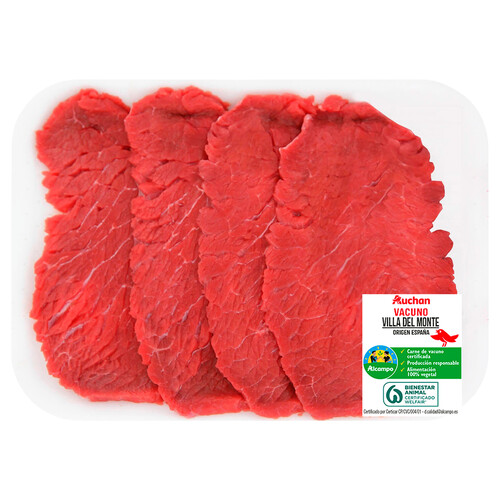 Alcampo ALCAMPO CULTIVAMOS LO BUENO Filetes de 1ª A de vacuno Villa del monte ideales para empanar o salsa