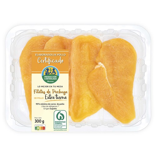 Alcampo ALCAMPO CULTIVAMOS LO BUENO Filetes de pechuga de pollo extra tierna Gramos Aproximados