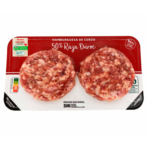 Alcampo ALCAMPO CULTIVAMOS LO BUENO Hamburguesa de cerdo duroc 2x120 g