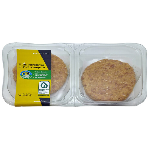 Alcampo ALCAMPO CULTIVAMOS LO BUENO Hamburguesa De Pollo Campero 2 X 120 G