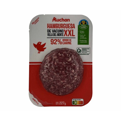 Alcampo ALCAMPO CULTIVAMOS LO BUENO Hamburguesa vacuno XXL Villa del Monte 227 g