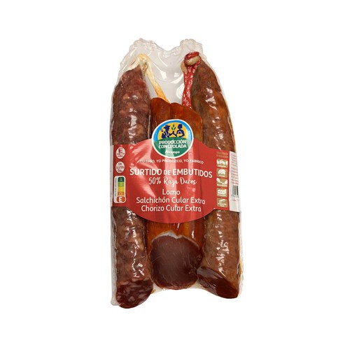 Alcampo ALCAMPO CULTIVAMOS LO BUENO Lote de embutidos 50% DUROC lomo (400g.) chorizo (270g.) y salchichón (270g.)